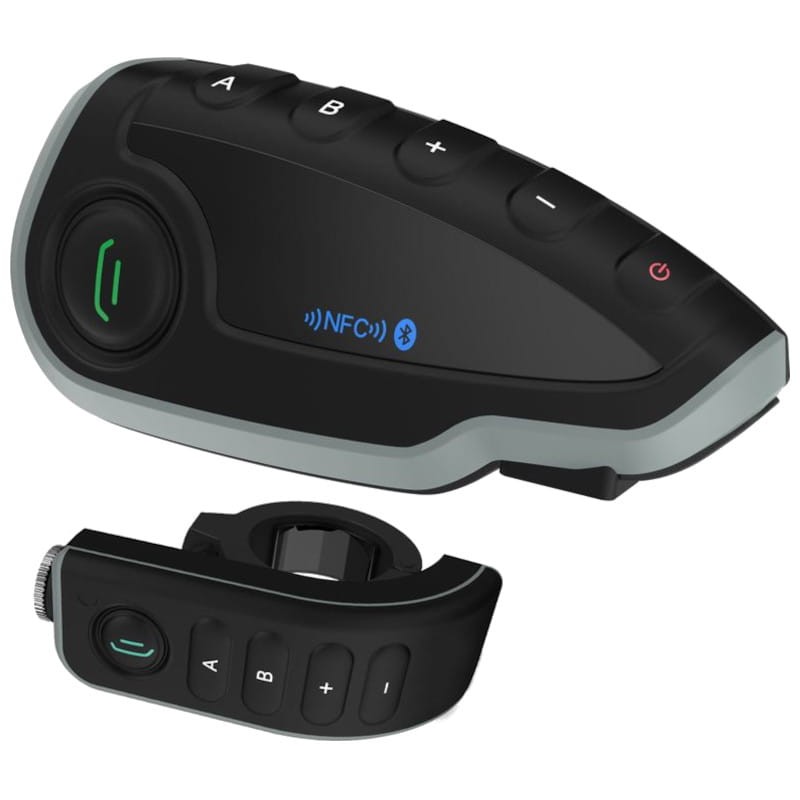Intercomunicador para Moto Vnetphone V8 Control Remoto Manillar Bluetooth Negro - Ítem