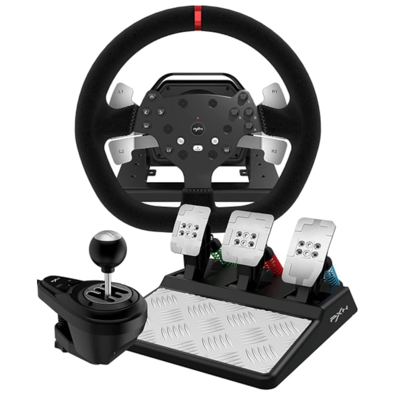 Pxn V9 Jogo Volante Pedal Vibração Corrida Controlador De Jogo