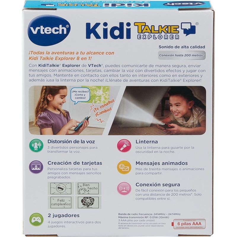 Vtech KidiTalkie Explorer Bleu/Rouge - Talkie Walkie - Ítem5