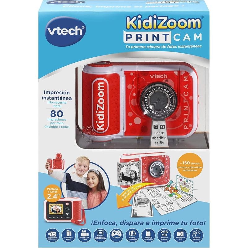 Vtech Kidizoom Print Cam Rouge - Appareil photo instantané pour enfants - Ítem3