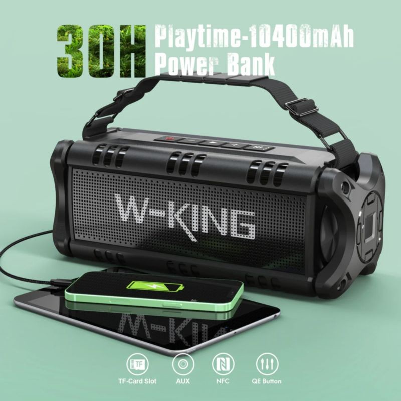 W-KING D8 50W Bluetooth 5.0 Preto - Coluna sem fios - Item3