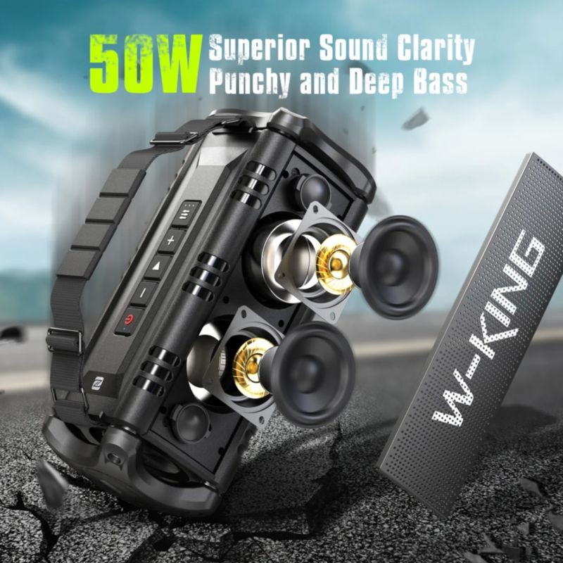 W-KING D8 50W Bluetooth 5.0 Preto - Coluna sem fios - Item4