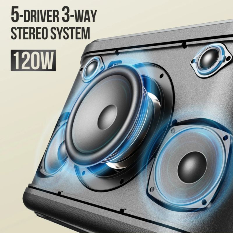 W-KING H10 Bluetooth 5.0 120W Negro - Altavoz Inalámbrico - Ítem7
