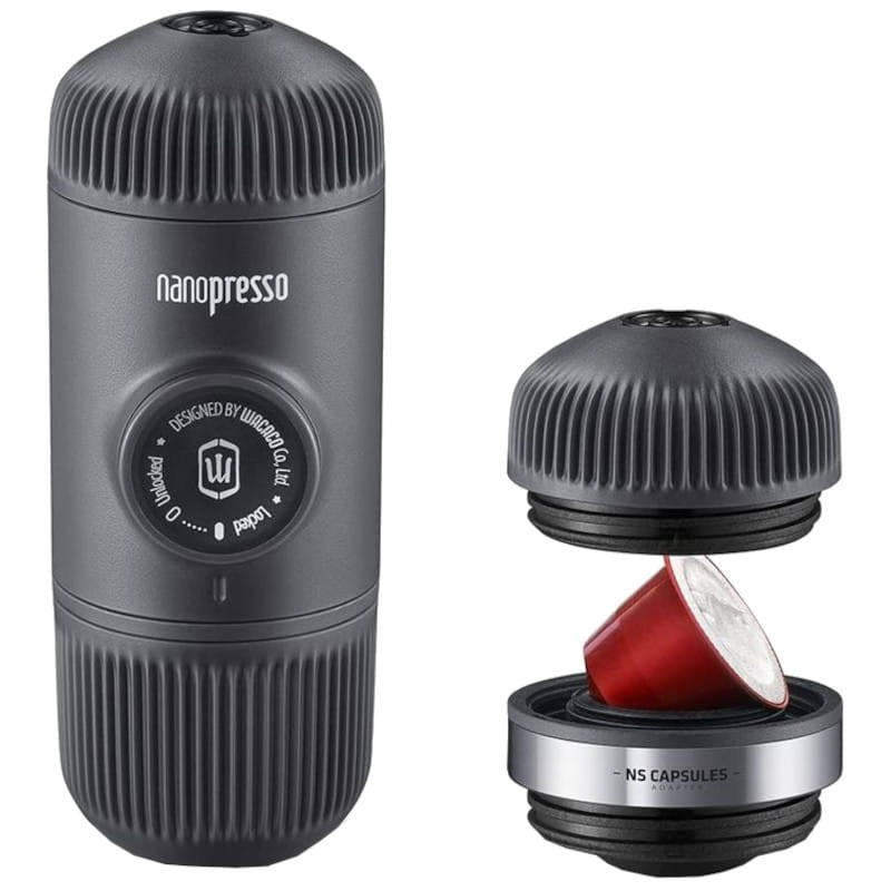 Wacaco Miniespresso Compatível com Nespresso 18 Bar 0,08 L Cinza - Cafeteira Portátil - Item