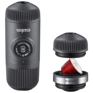 Wacaco Miniespreso Compatible con Nespresso 18 Bar 0,08 L Gris - Cafetera Portátil