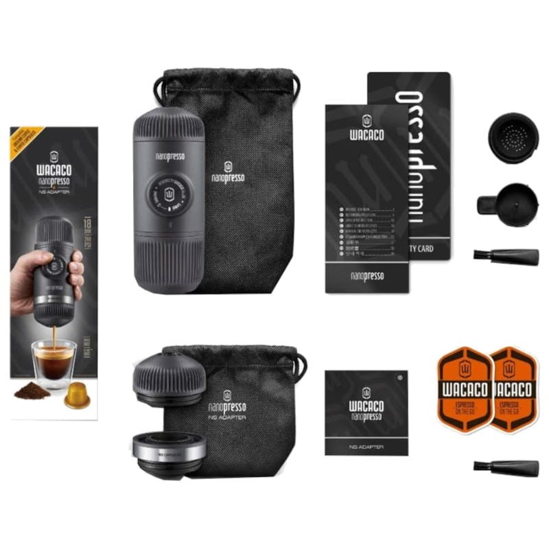 Wacaco Miniespresso Compatível com Nespresso 18 Bar 0,08 L Cinza - Cafeteira Portátil - Item3