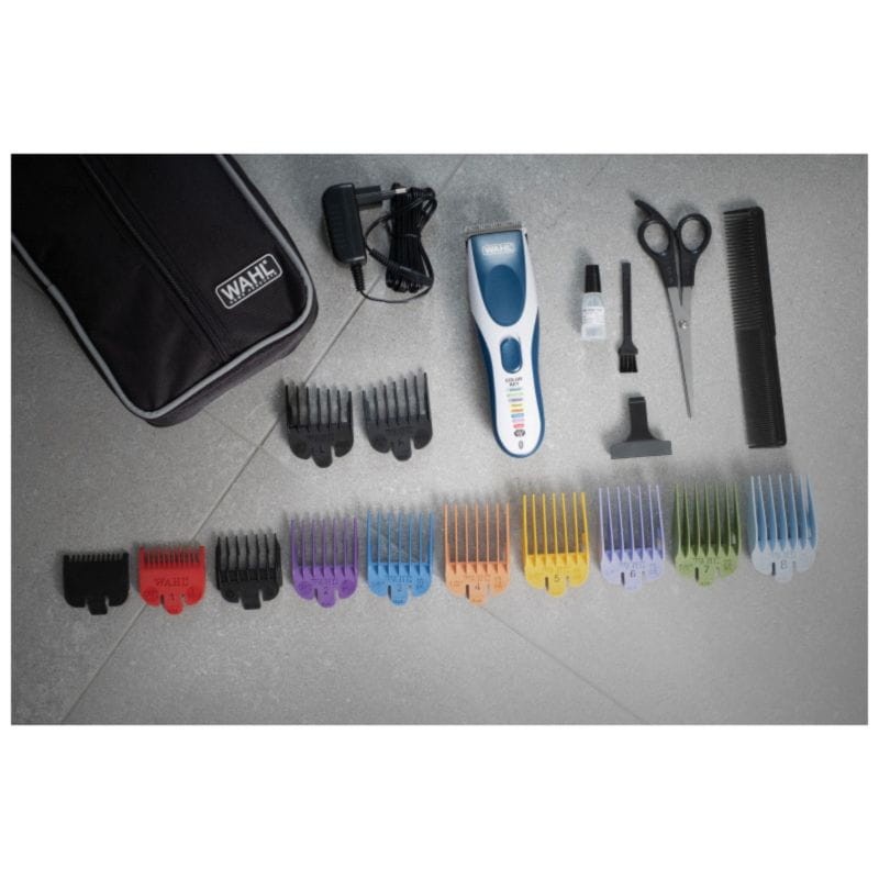 Wahl Color Pro sans fil 10 peignes Bleu/Argent - Tondeuse à cheveux - Ítem1