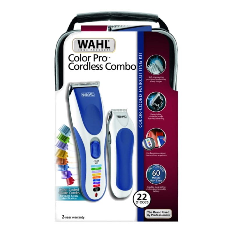 Wahl Color Pro Cordless Combo 10 Peines Azul/Blanco - Cortapelos - Ítem2