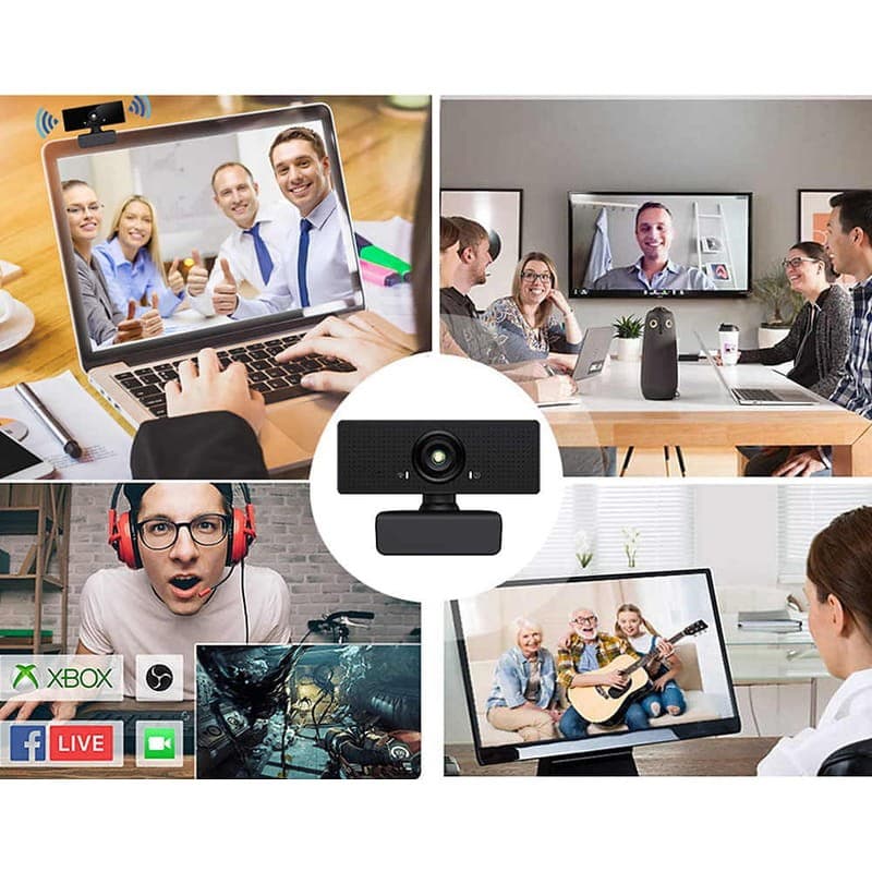 Webcam C60 2MP 1080p con micrófono - Adaptable