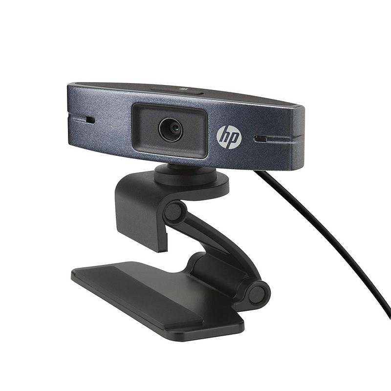 Webcam HP HD2300 - Color negro - Comunicación de forma fácil: Inicia rápidamente la webcam y conéctate con Skype, o con los servicios de llamada de Google.