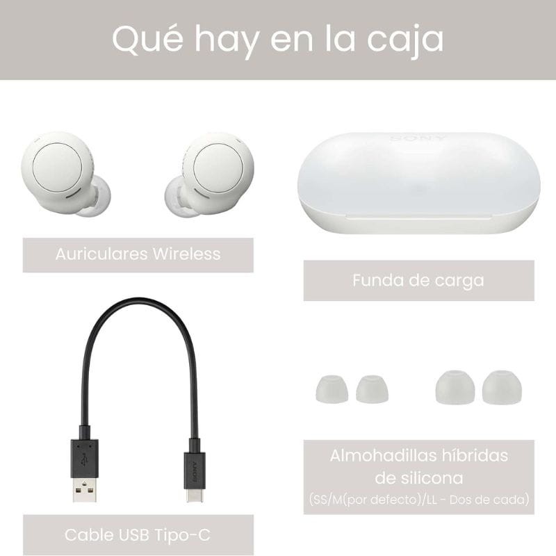 Sony WF-C500 Internos Bluetooth 10 + 10 horas IPX4 Blanco - Auriculares inalámbricos - Ítem5