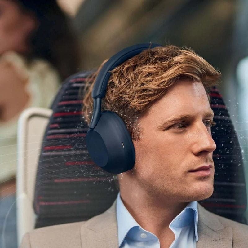 Sony WH-1000XM5 Azul Medianoche - Auriculares Bluetooth imagen real