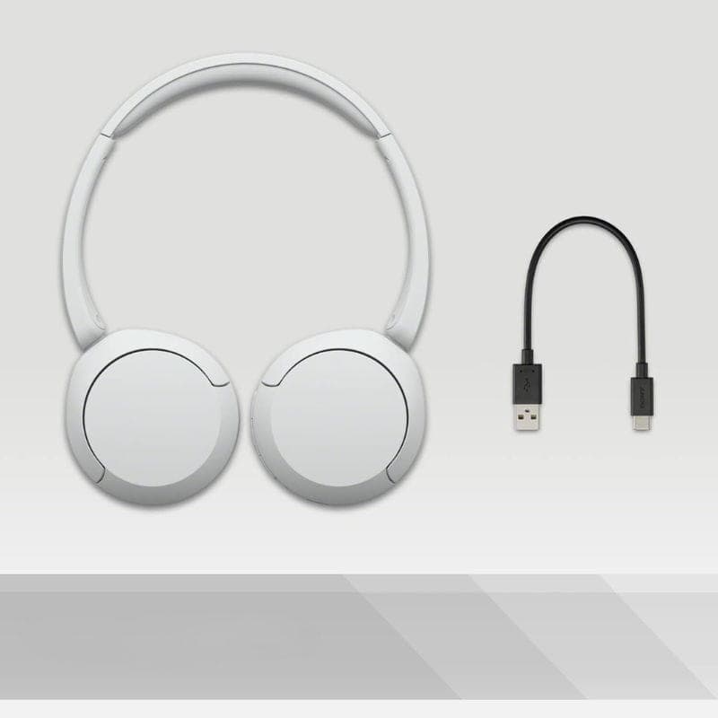 Sony WH-CH520 Branco - Auscultadores Bluetooth imagem do conteúdo da caixa