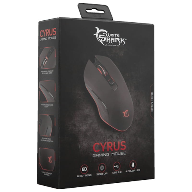 White Shark Cyrus GM-3001 3200 DPI USB - Ítem6