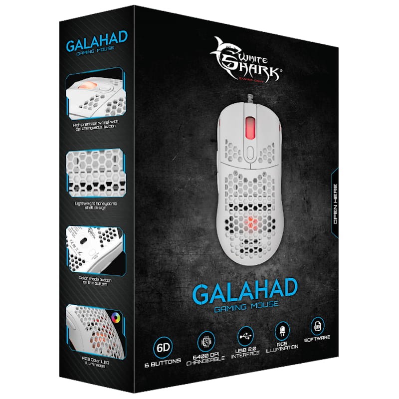 White Shark Galahad GM-5007 6400 DPI USB - Item6