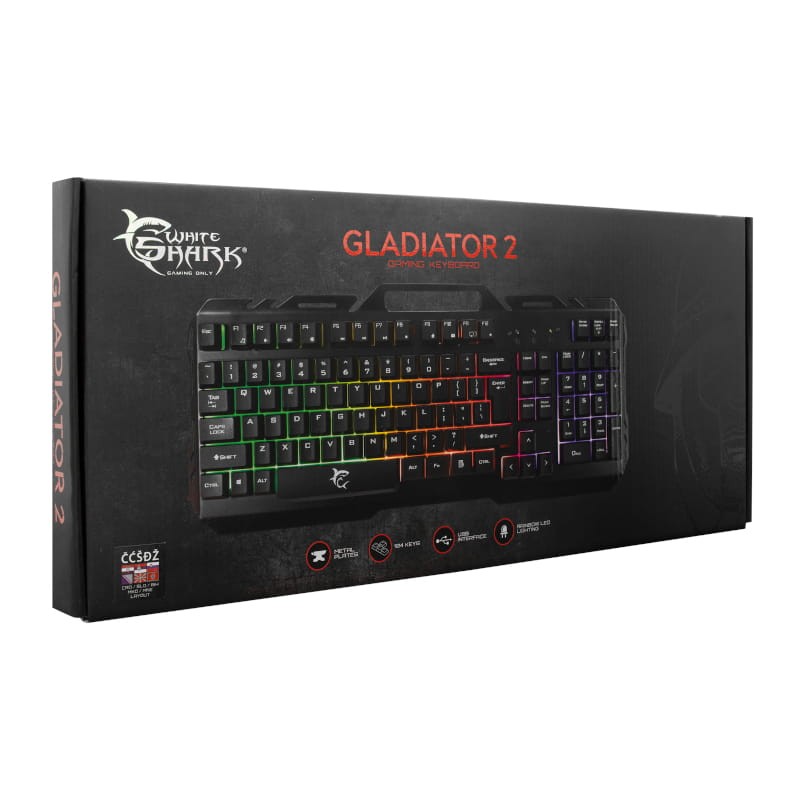 White Shark Gladiator 2 GK-1923 Clavier de jeu RVB - Ítem4