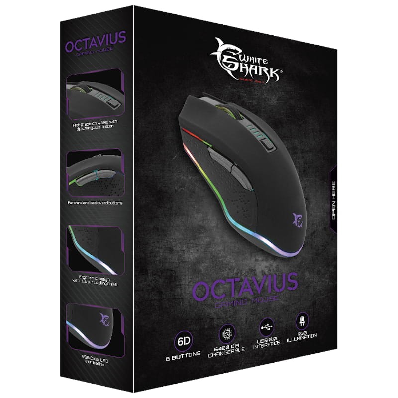 White Shark Octavius GM-5002 6400 DPI USB - Item6