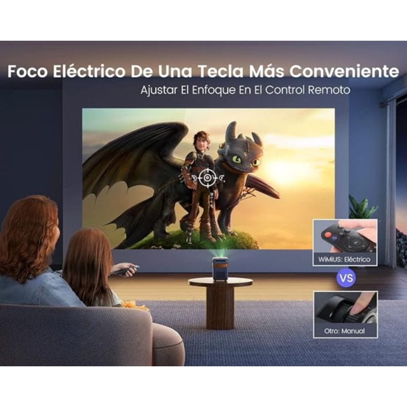 Wimius P61 Dual WiFi Noir - Mini Projecteur - Ítem1