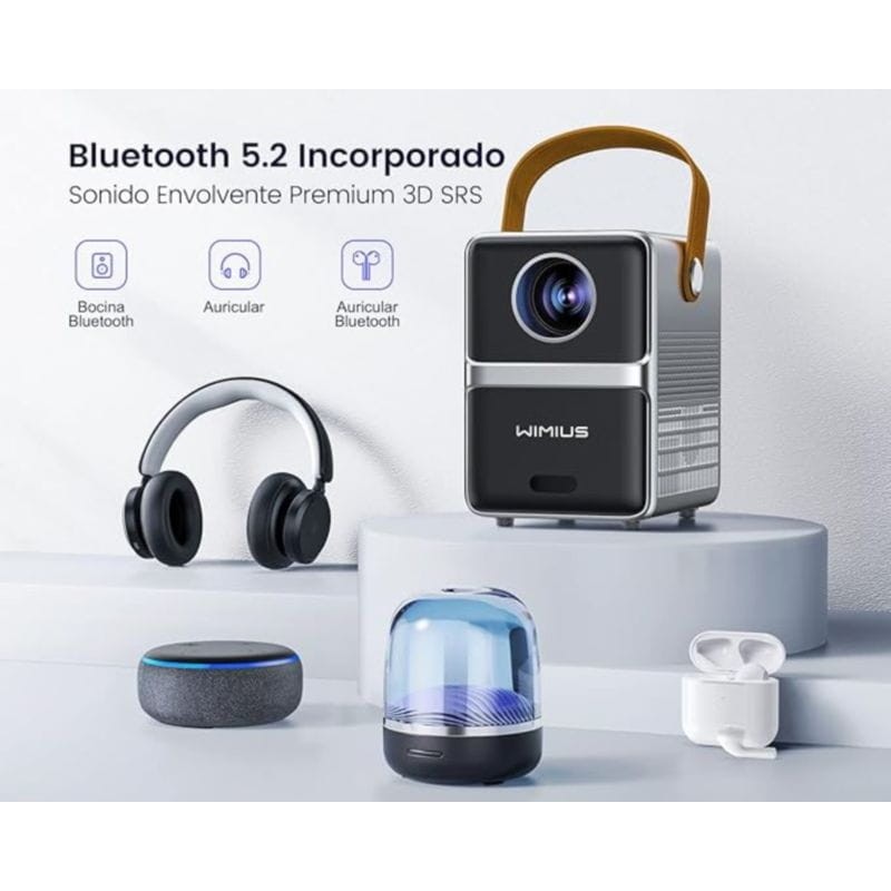 Wimius P61 Dual WiFi Noir - Mini Projecteur - Ítem3