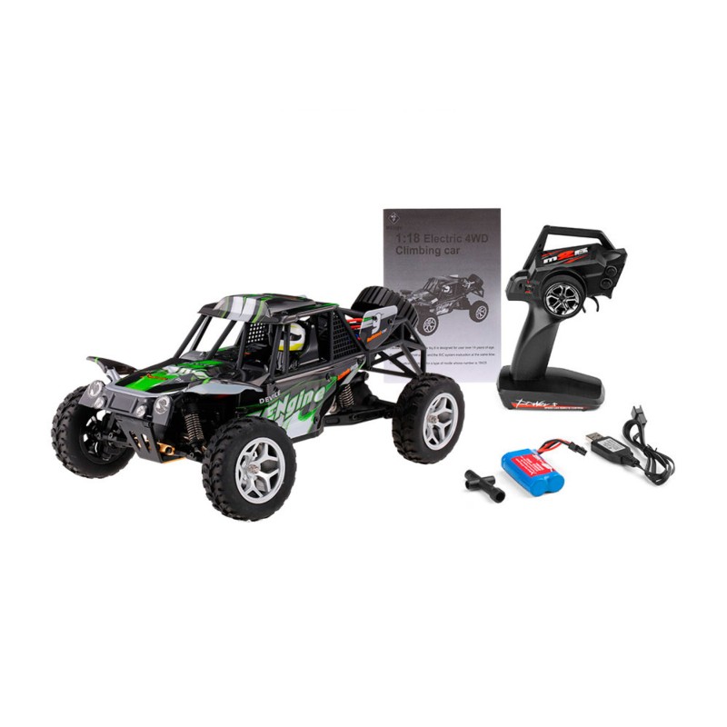 Carro RC Elétrico WLtoys 18429 1/18 4WD Buggy - Item8