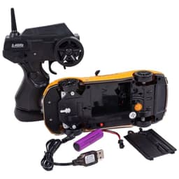 WLtoys SC24A02-1 1/24 4WD Drift Jaune - Voiture RC électrique - Contenu