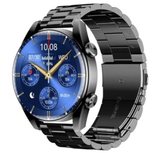 LEMFO WS11 Preto com pulseira de metal preta - Smartwatch