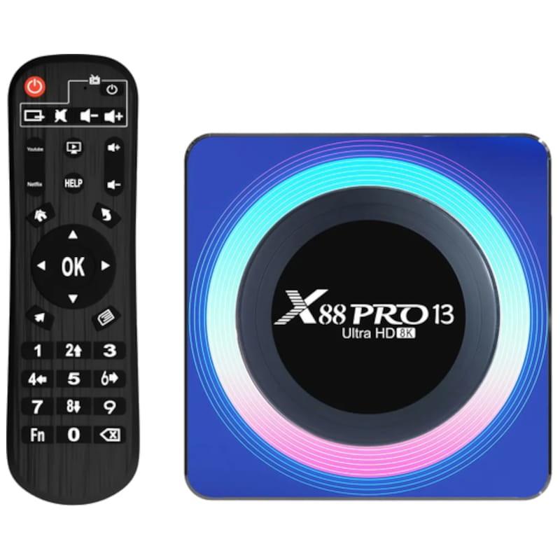 X88 PRO 13 2GB/16GB Caixa Acrílica Android 13 – Android TV - Item1