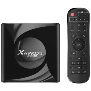 X88 PRO 13 2 Go/16 Go Smart System Android 13 Noir – Android TV