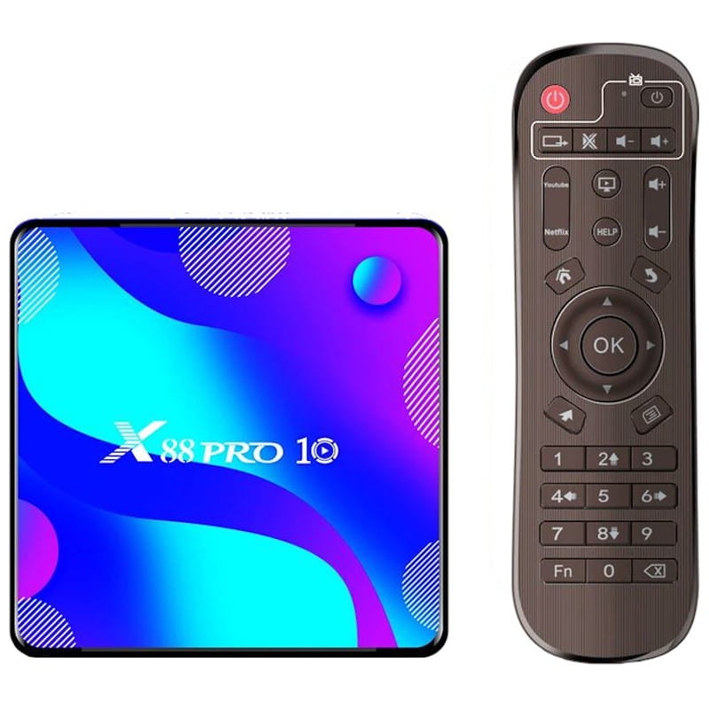 X88 Pro 10 4GB/64GB 4K Android TV 10.0 - Android TV - Sem Selo - Item