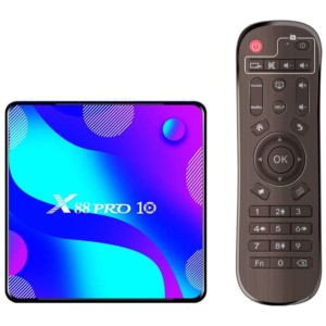 X88 Pro 10 16GB/2GB 4K Android TV 10.0 - Android TV