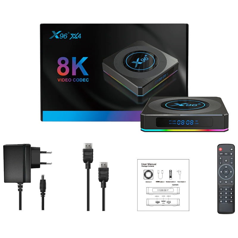 X96 X4 S905X4 4Go/64Go Android 11 - Android TV - Ítem3