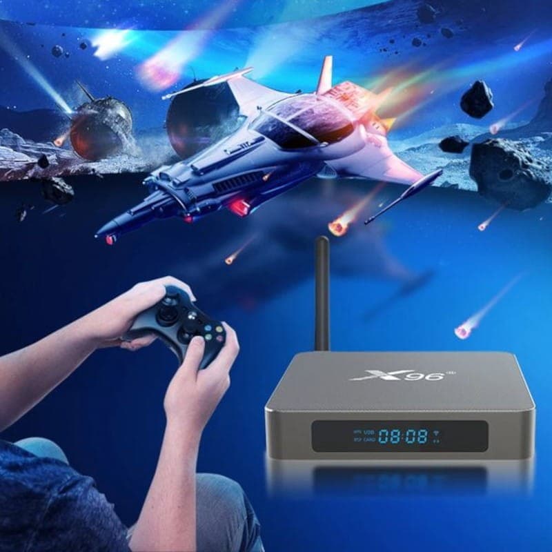 Jogos de X96 X6 RK3566 8GB/64GB Dual Wifi Bluetooth Controle por Voz Android 11 - Android TV