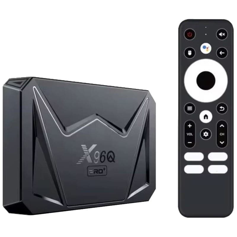 Commande de X96Q Pro Plus H728 4 Go/32 Go Double Wifi Android 14 Noir - Android TV
