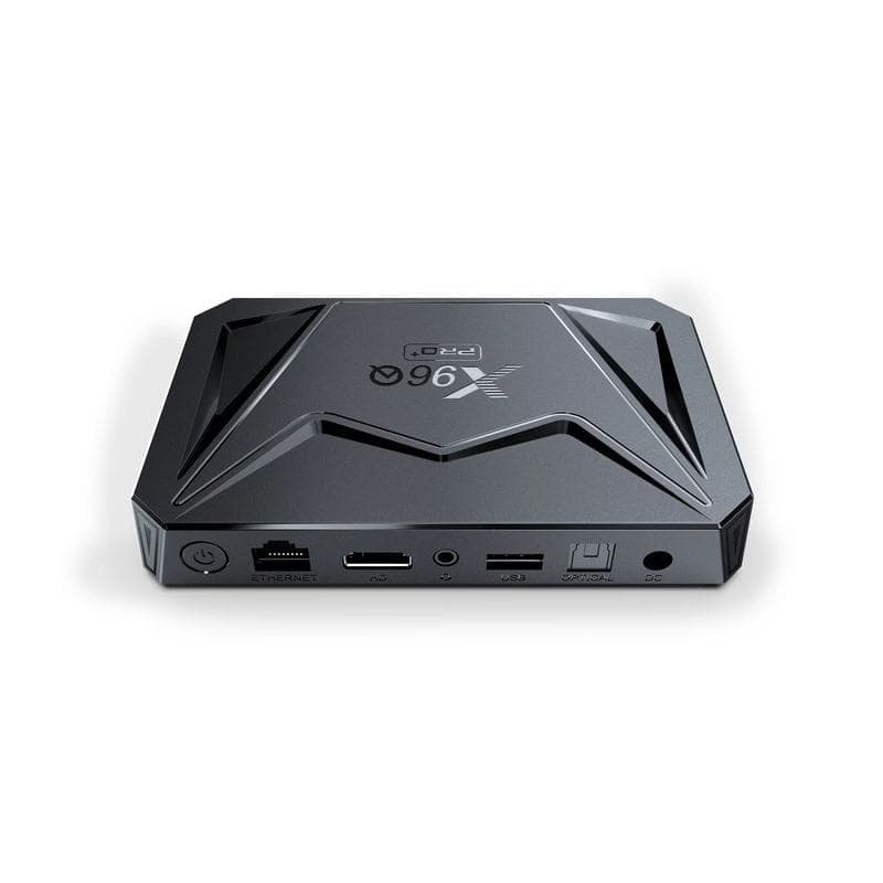 Frontal de X96Q Pro Plus H728 4 Go/32 Go Double Wifi Android 14 Noir - Android TV