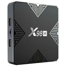 Frontale de X98H H618 2 Go/16 Go Bluetooth double bande Android 12 Noir - Android TV