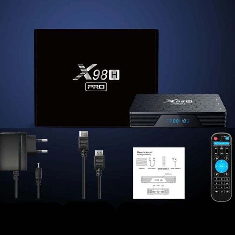 X98H Pro H618/2 GB/16GB/WiFi 6/ Android 12 - Android TV - Item3