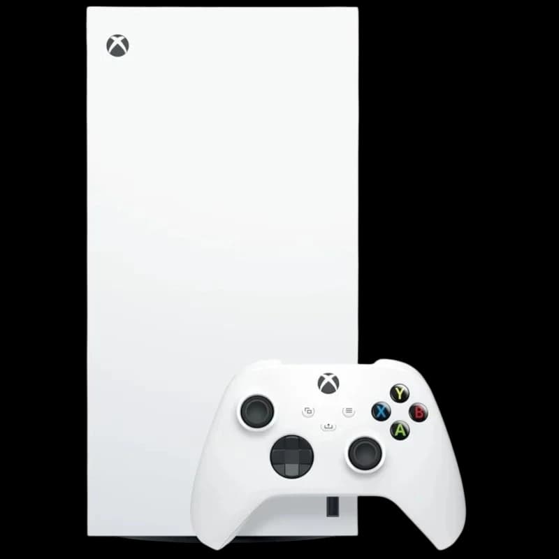 Xbox Series X 1 TB Digital Edition blanco reacondicionado Estado Premium, consola vertical minimalista con mando inalámbrico a juego y botones ABXY coloridos