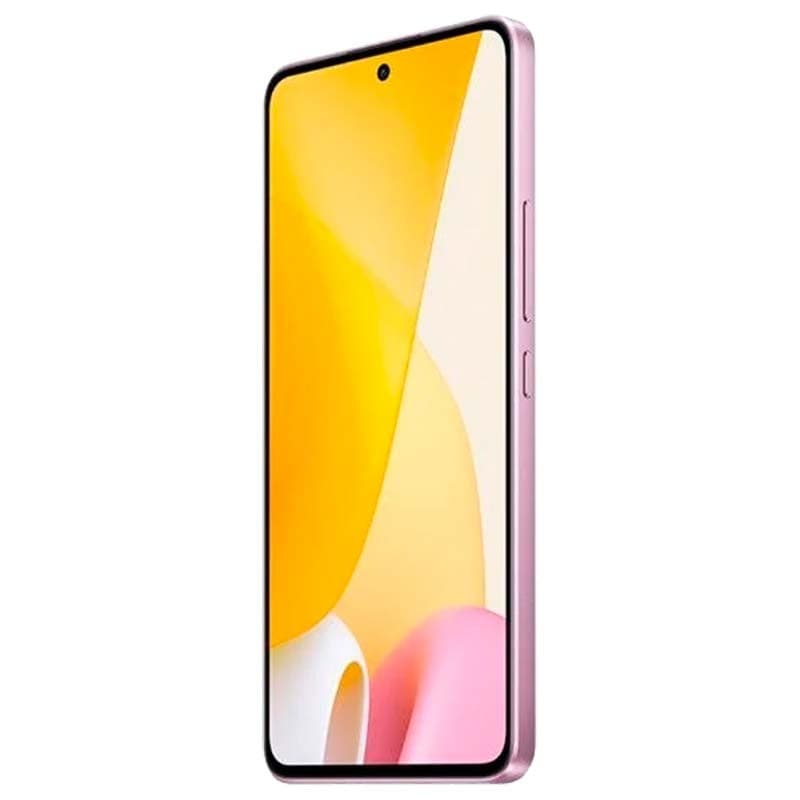 vue de face et côté droit du Téléphone mobile Xiaomi 12 Lite 8GB/128GB Rose