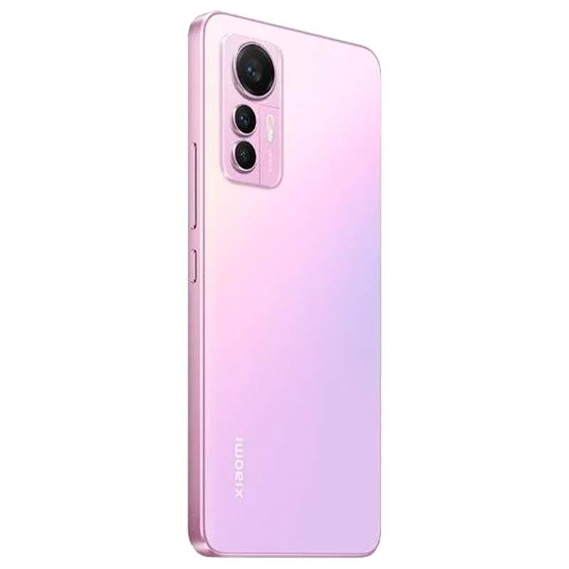vue arrière et côté droit du Téléphone mobile Xiaomi 12 Lite 8GB/128GB Rose