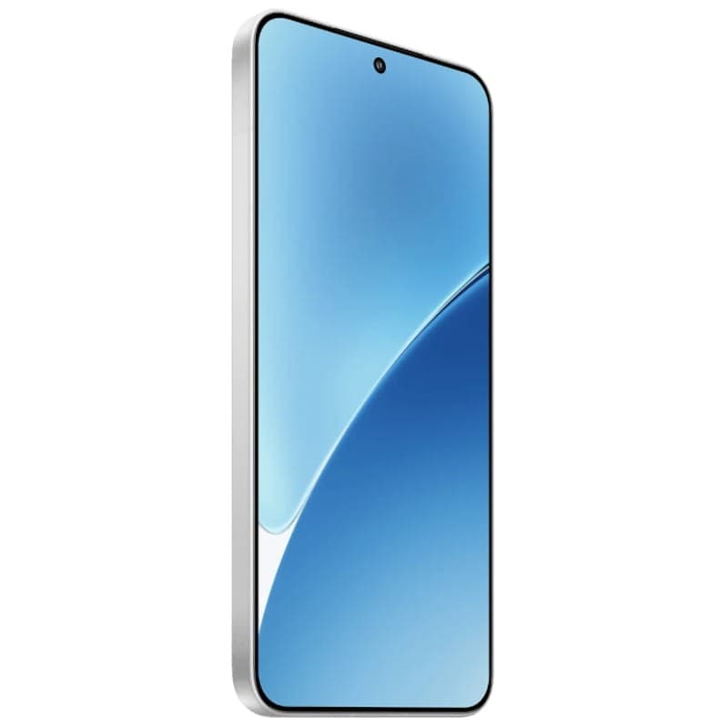 Xiaomi 15 5G 12Go/512Go Blanc Vue de face et côté gauche