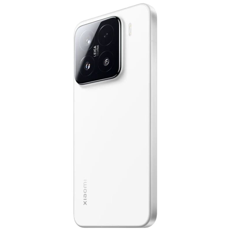 Xiaomi 15 5G 12Go/512Go Blanc Vue arrière et côté droit