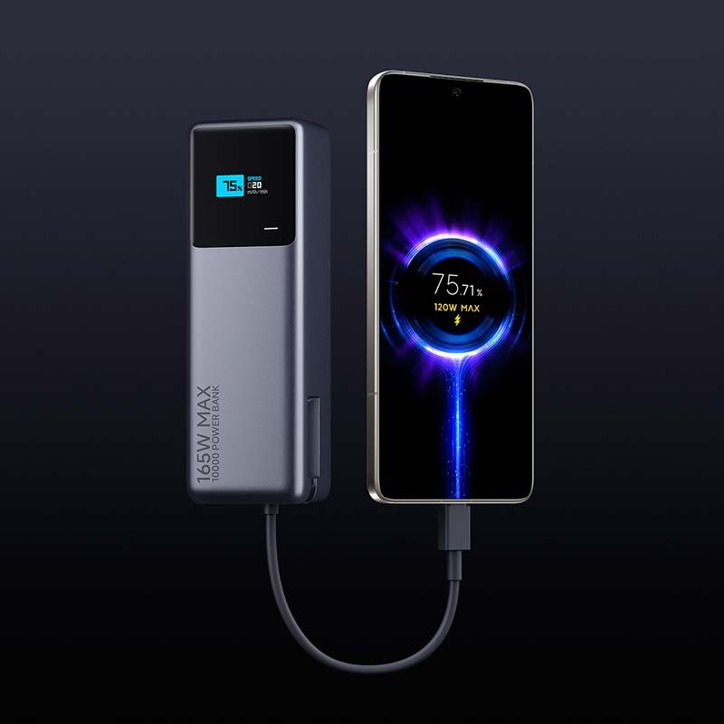 Xiaomi 165W Power Bank 10000mAh (Cabo Integrado) - Item3
