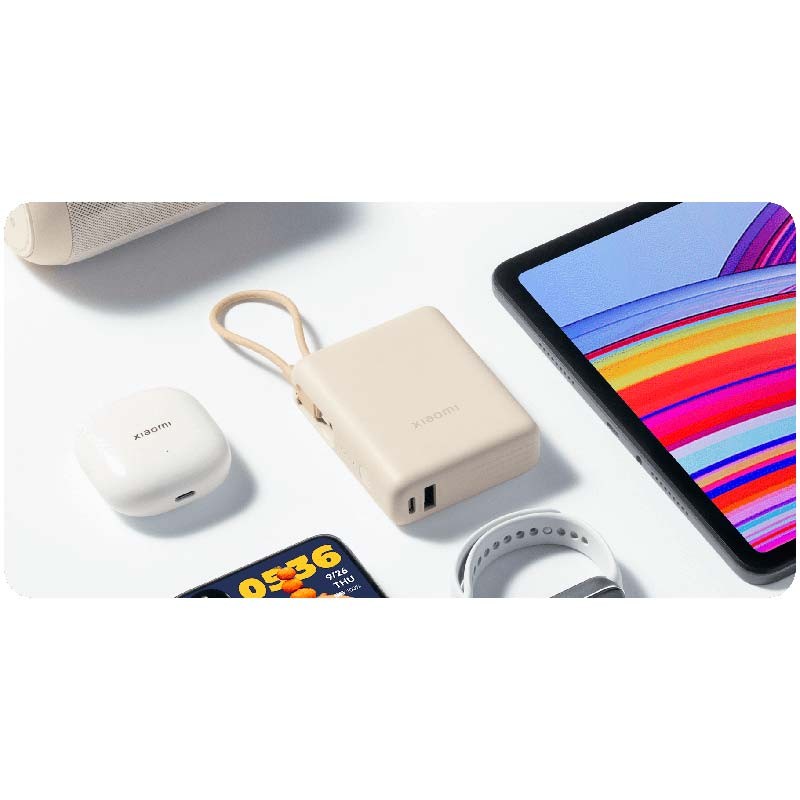 Xiaomi 33W Power Bank 10000mAh (Câble Intégré) Marron - Ítem6