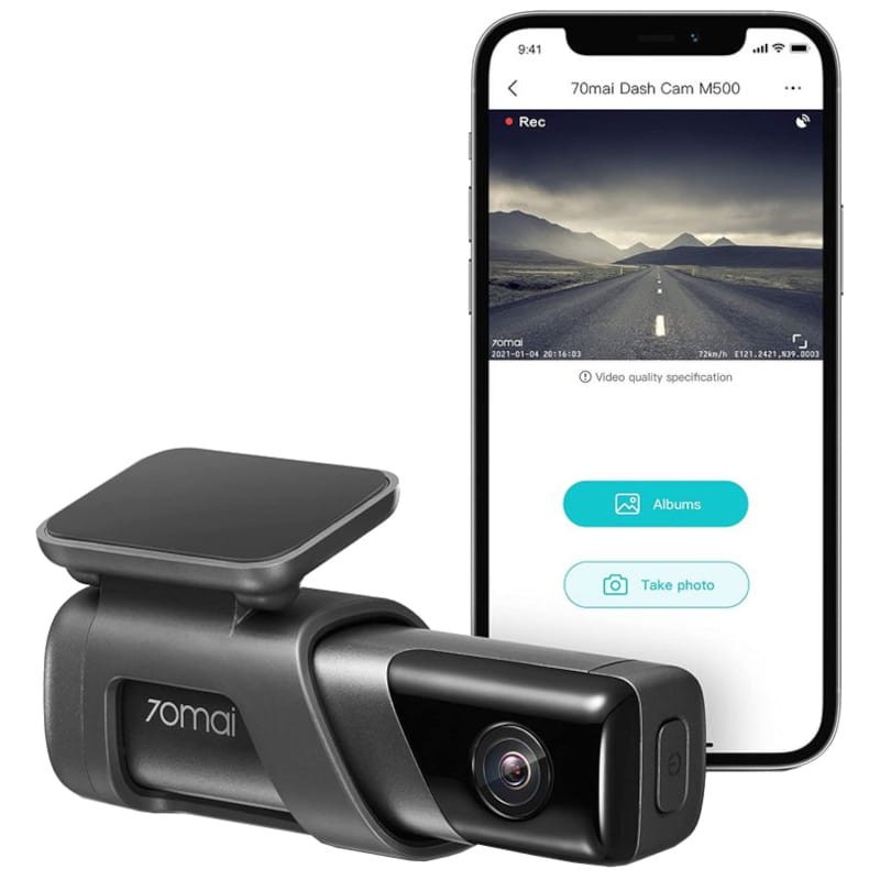 70mai Dash Cam M500 64GB Negro - Cámara para Coche - Ítem1