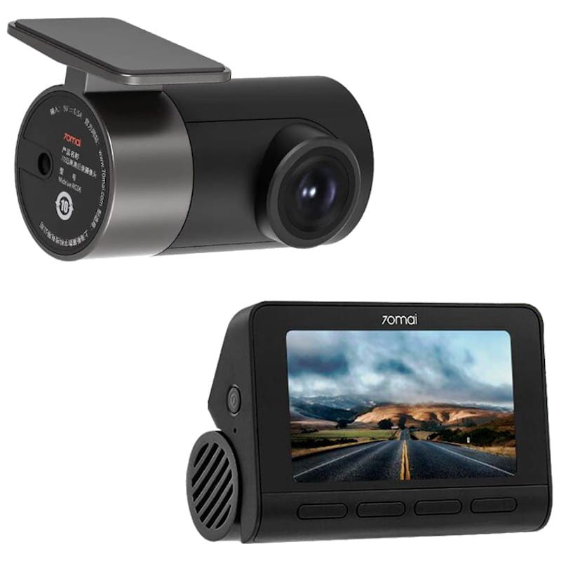 70mai dash cam a400 y trasera rc09 camara coche