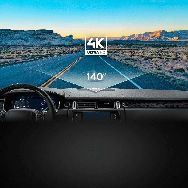 70mai A800s 4K Dash Cam + Cámara Trasera 70Mai RC06 - Imagen