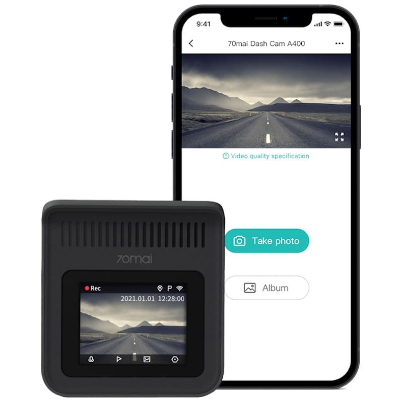Xiaomi 70mai Dash Cam A400 - Cámara para Coche Negro - Ítem1