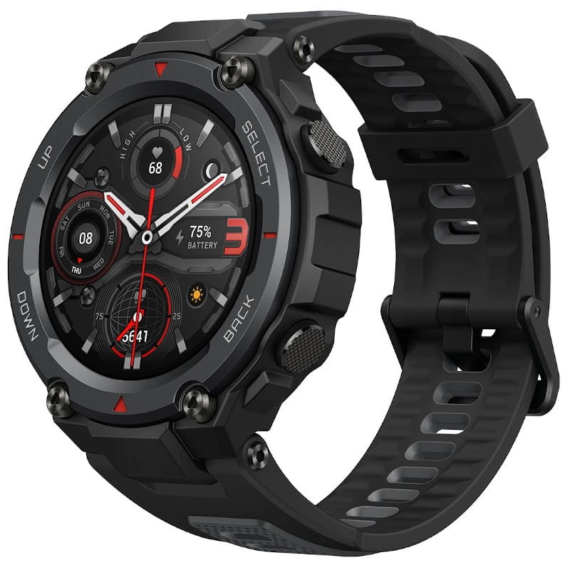 Amazfit-reloj inteligente t-rex para hombre, pulsera con Control de música,  5atm, GPS/GLONASS, 20 días de batería