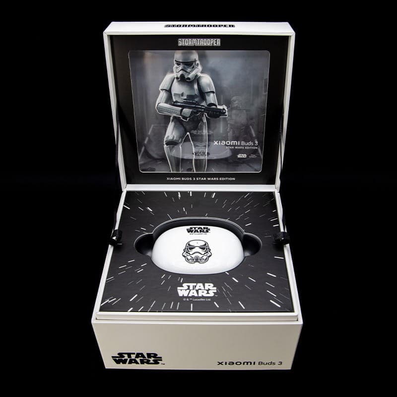 Xiaomi Buds 3 Star Wars Edition Stormtrooper Blanc véritable boîte de photo Casque