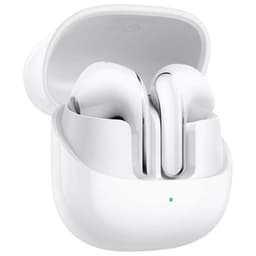 vista frontal y lateral de los Xiaomi Buds 5 ANC blancos